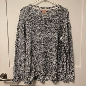 Philosophy Black and Ivory Knit Sweater XL